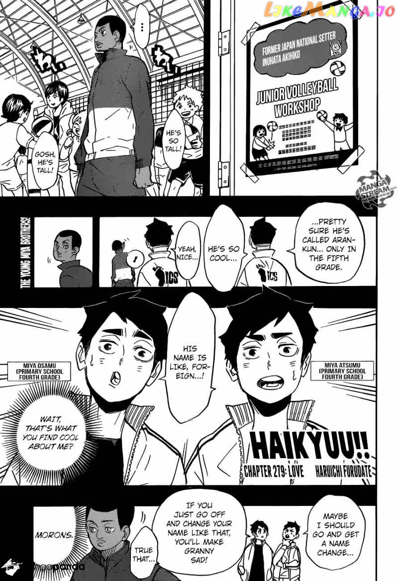 Haikyuu!!, Chapter 279 image 01